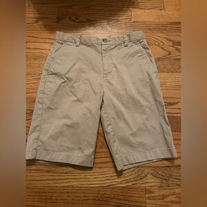Vineyard Vines Boy's Sz 16 Classic Uniform Preppy Cotton Blend Tan Shorts
